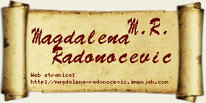 Magdalena Radonoćević vizit kartica